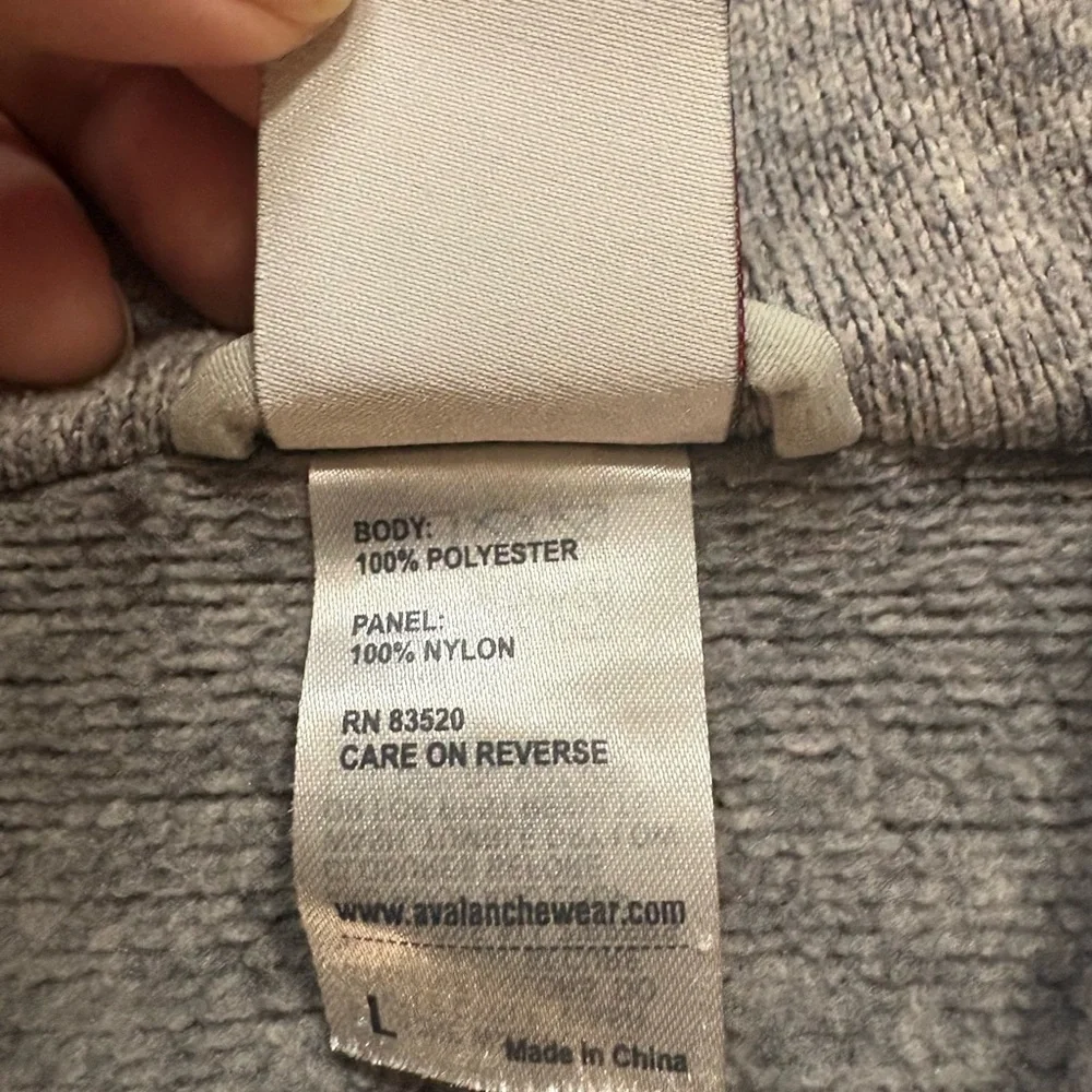 Avalanche Men’s Large Black and‎ Gray Jacket